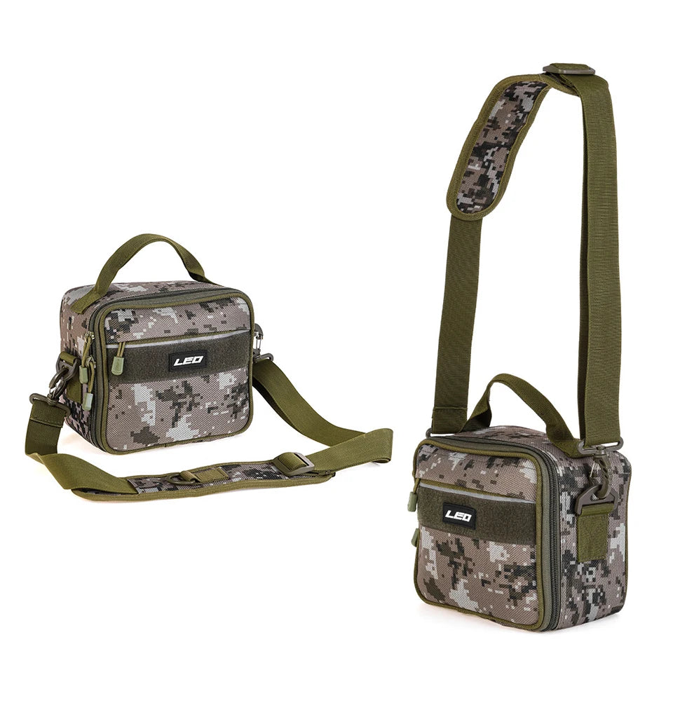 "Multi-Function Fishing Bag – Shoulder, Crossbody, or Waist Pack | Water-Resistant, Lightweight, and Spacious with Adjustable Strap | Large & Mini Sizes"