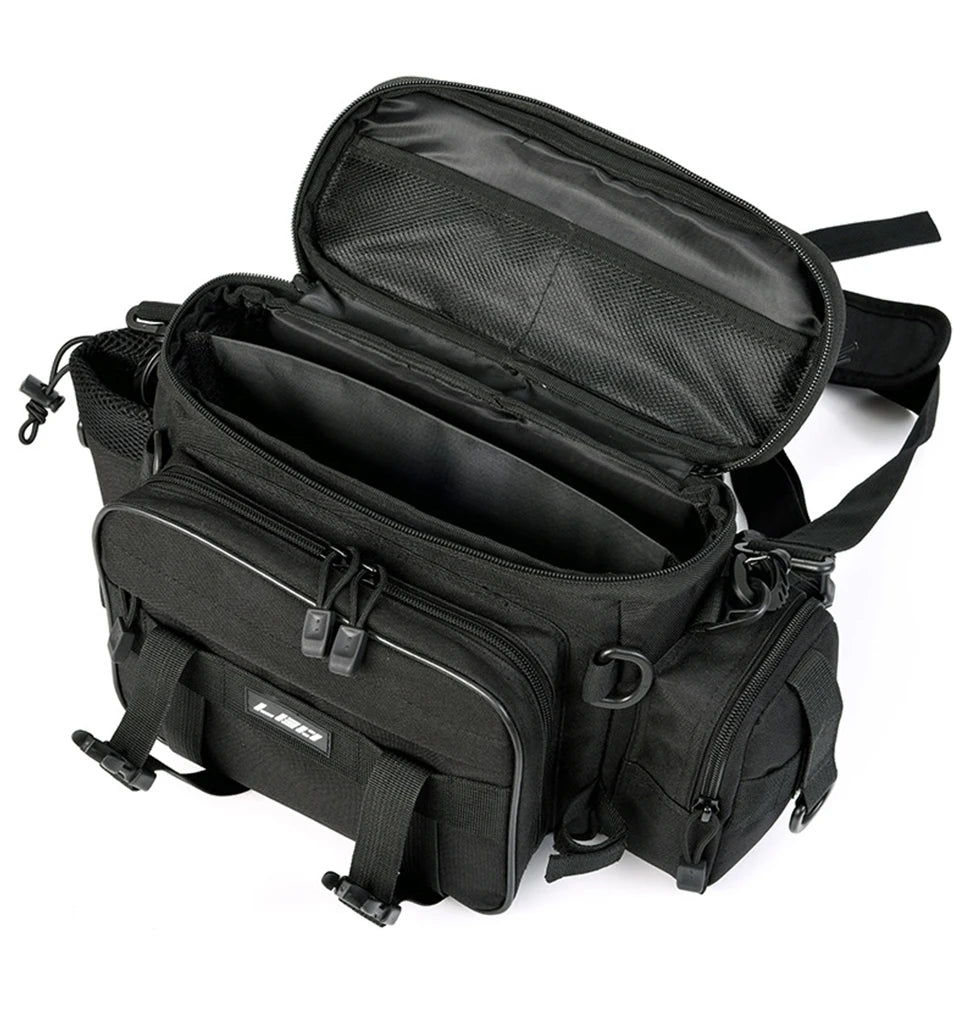 "Multi-Function Fishing Bag – Shoulder, Crossbody, or Waist Pack | Water-Resistant, Lightweight, and Spacious with Adjustable Strap | Large & Mini Sizes"