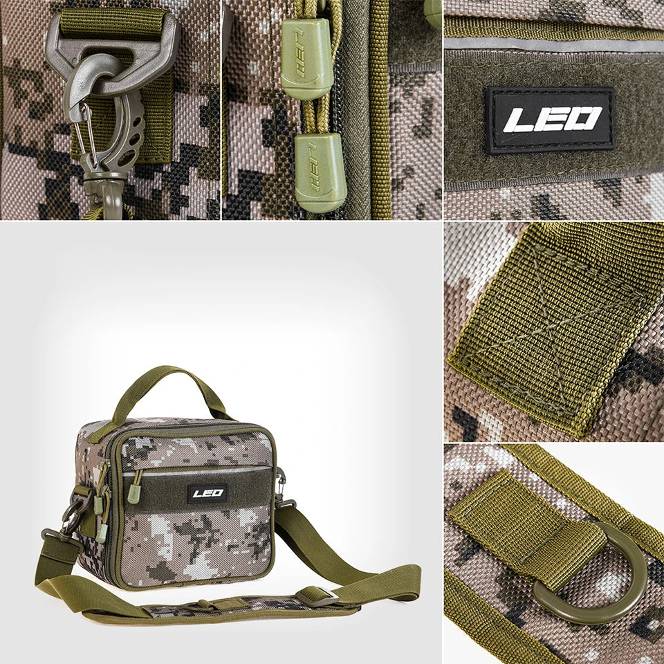 "Multi-Function Fishing Bag – Shoulder, Crossbody, or Waist Pack | Water-Resistant, Lightweight, and Spacious with Adjustable Strap | Large & Mini Sizes"
