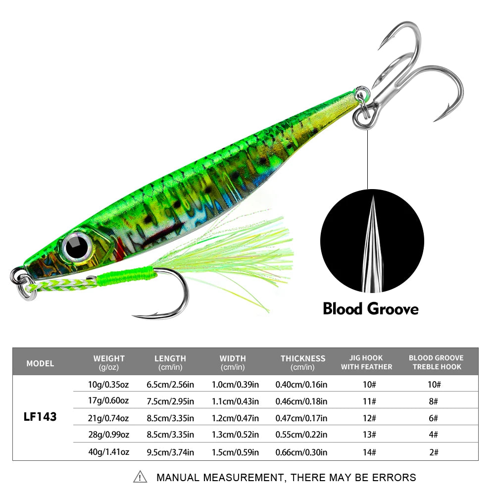PROBEROS Metal Jigs Sea Fishing Baits