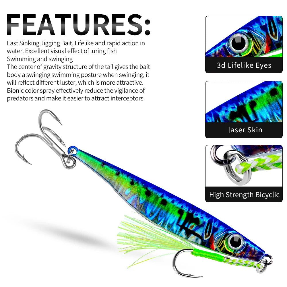 PROBEROS Metal Jigs Sea Fishing Baits
