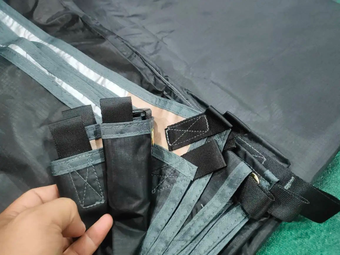 Waterproof Tactical Tent Tarp - 19 Hang Points, Lightweight Camping Sun Shelter