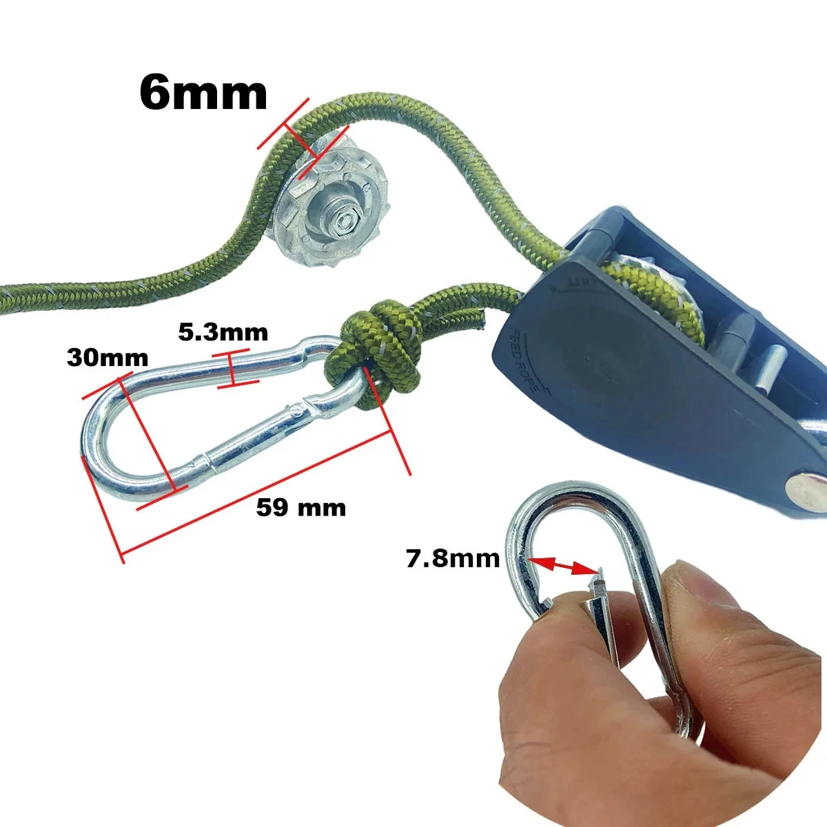 Reflective Max 68kg Camping Tent Tie Down Rope