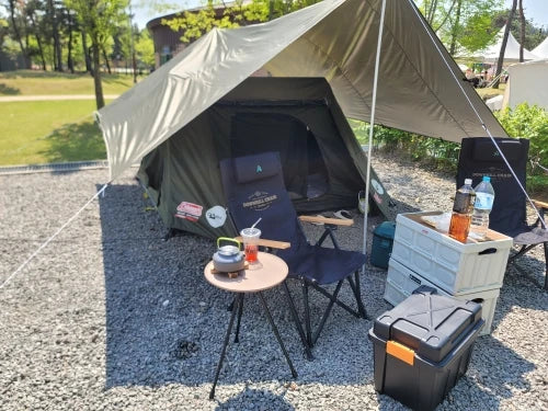 Waterproof Tactical Tent Tarp - 19 Hang Points, Lightweight Camping Sun Shelter