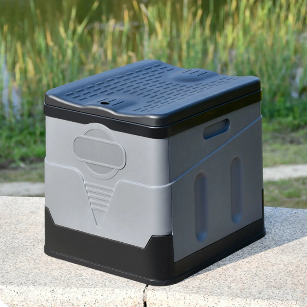 "Portable Folding Travel Toilet – Collapsible, Odor-Free, Outdoor & Car-Ready"