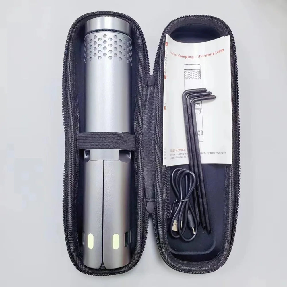 Telescopic 10000mAh USB Rechargeable LED Camping Light with Magnet & Tripod Base