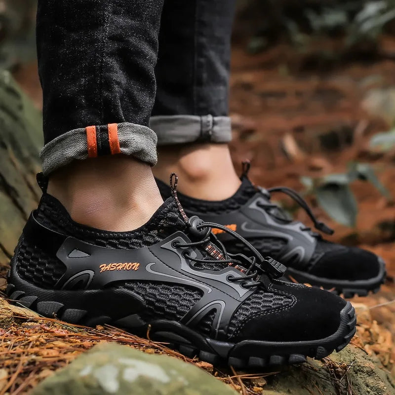 🥾 FAST OUTDOOR MEN'S WINTER SHOES ❄️🏞️ Anti-Slip, Wear-Resistant Hiking & Trekking Sneakers – Built for Cold Weather & Rugged Trails!