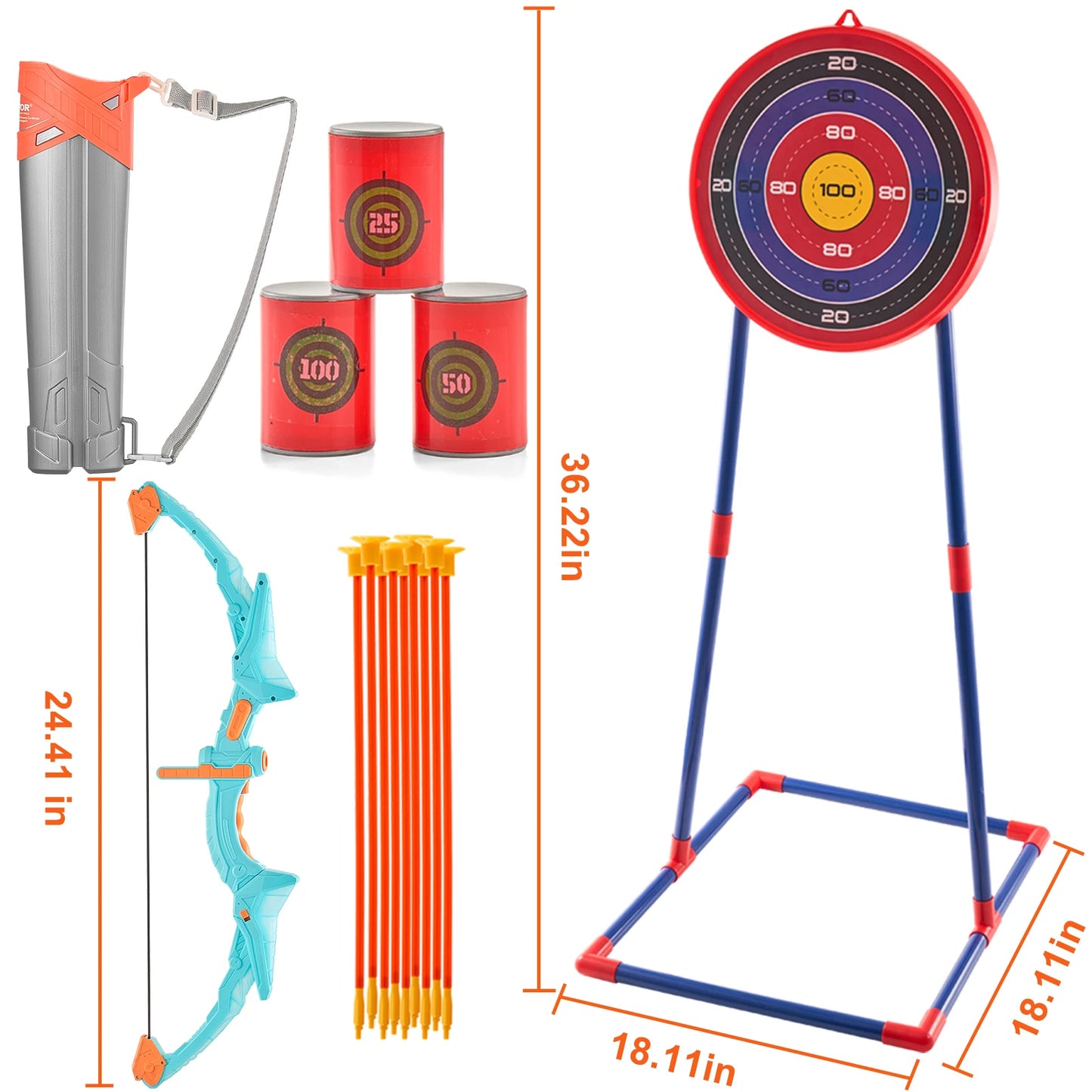 🏹 KIDS ARCHERY BOW & ARROW SET – OUTDOOR FUN 🎯