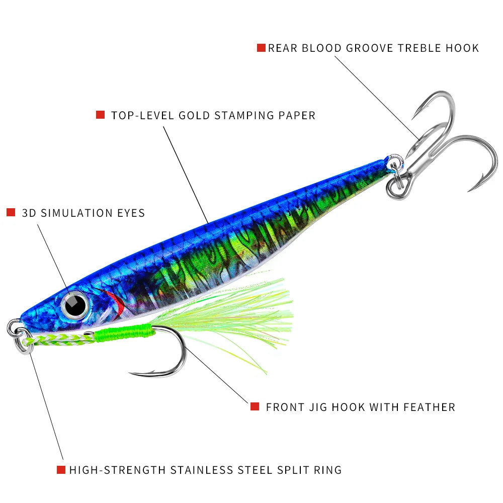 PROBEROS Metal Jigs Sea Fishing Baits