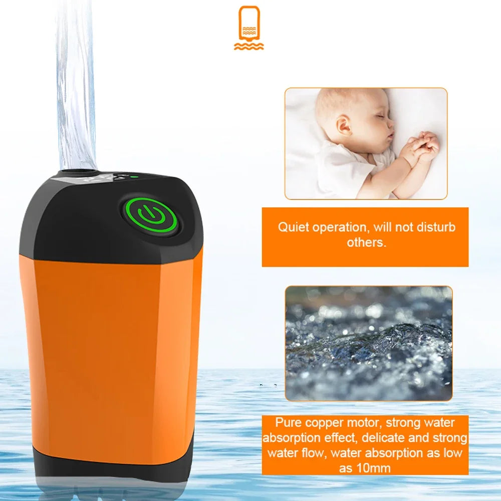 ๐ฟ Portable USB Shower Pump ๐ Rechargeable โข Waterproof โข Outdoor Ready
