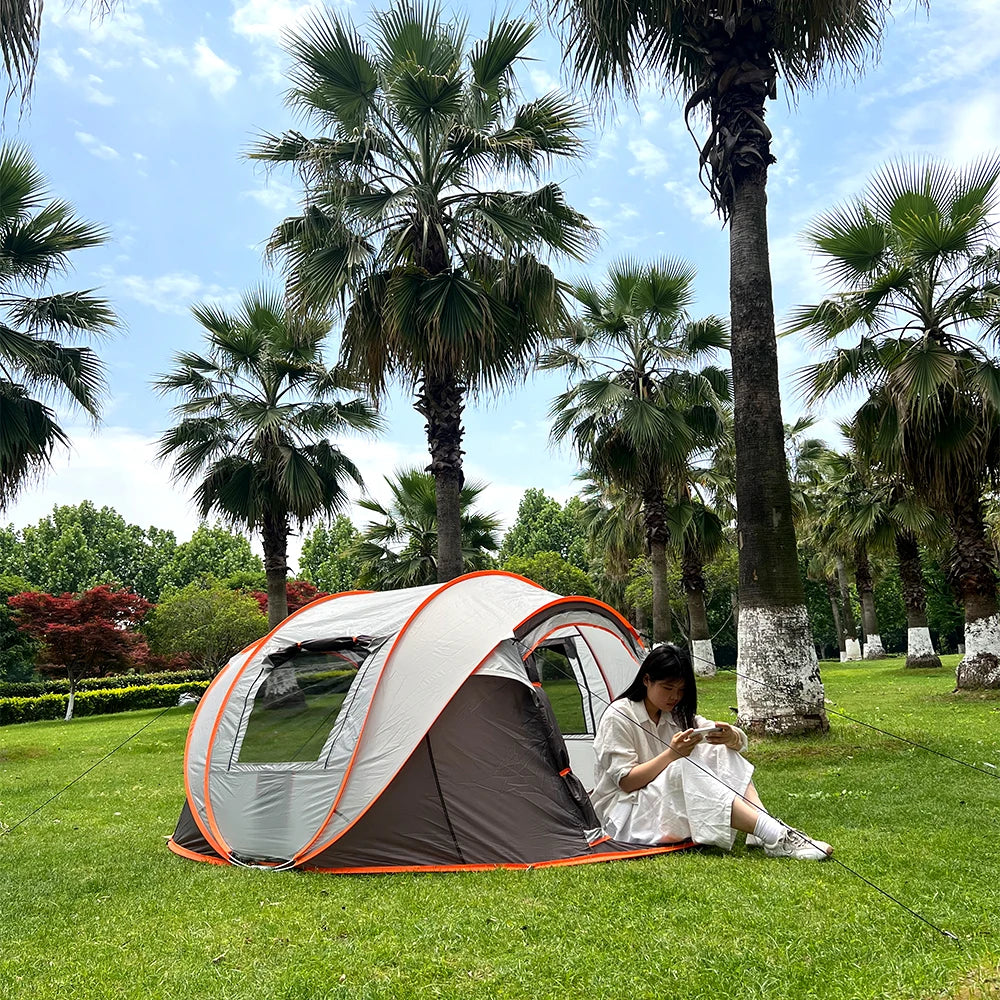 ⛺️ Pop-Up Tent for 5–8 People 🌧️ Big, Waterproof & Adventure-Ready!