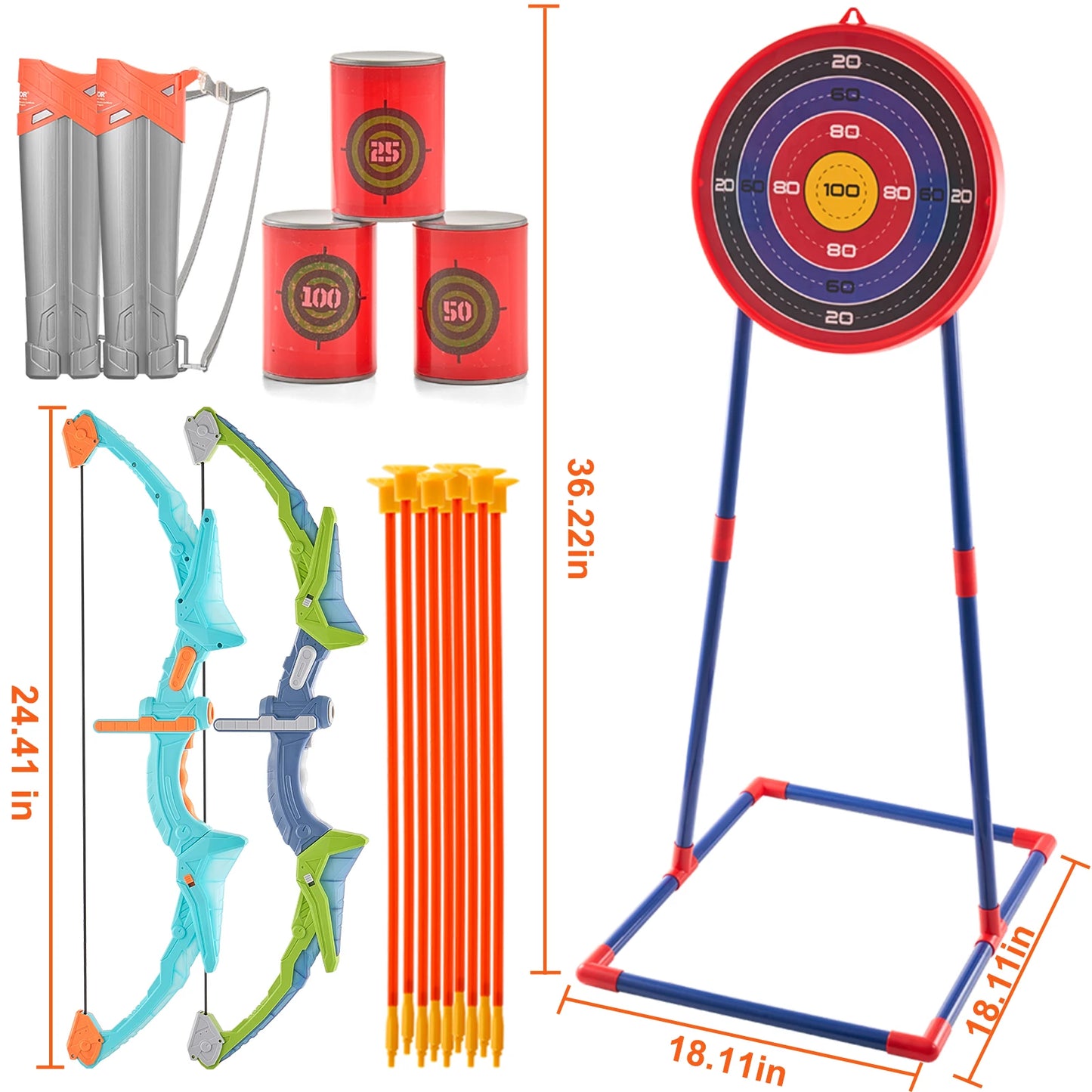 🏹 KIDS ARCHERY BOW & ARROW SET – OUTDOOR FUN 🎯