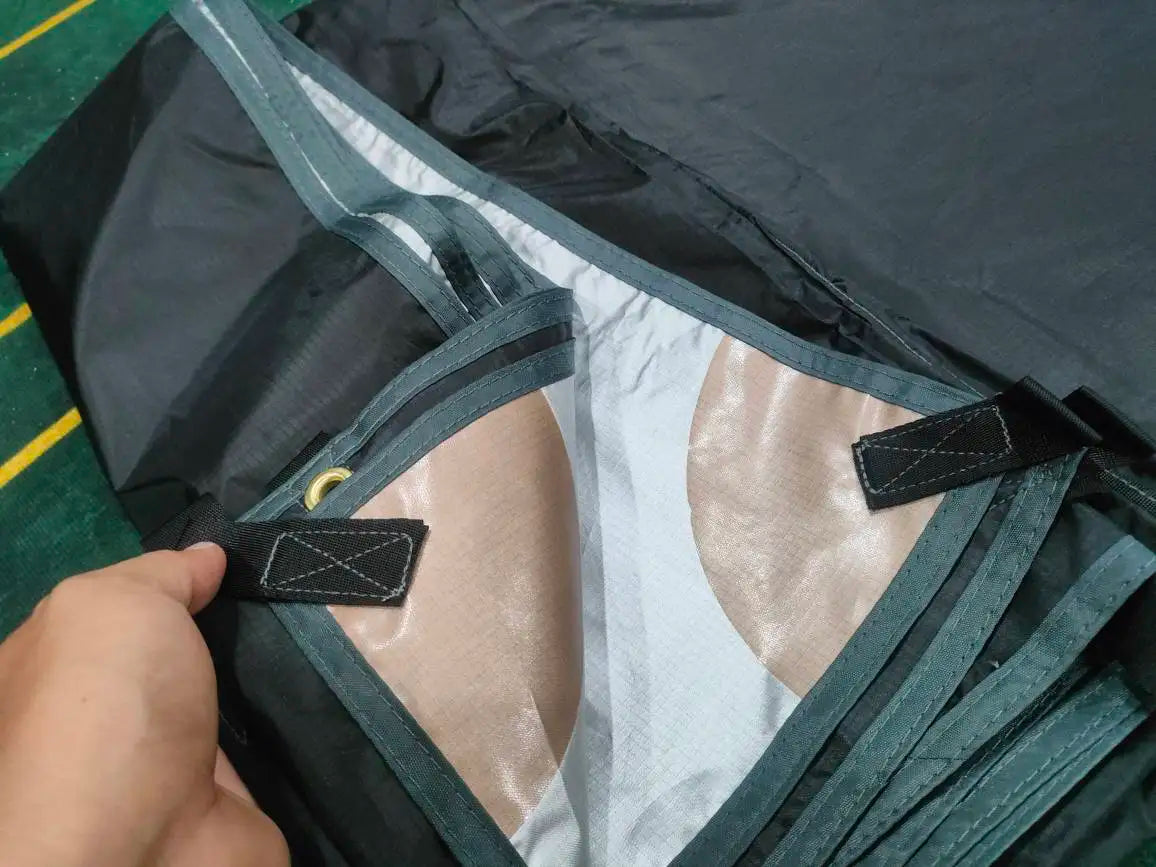 Waterproof Tactical Tent Tarp - 19 Hang Points, Lightweight Camping Sun Shelter