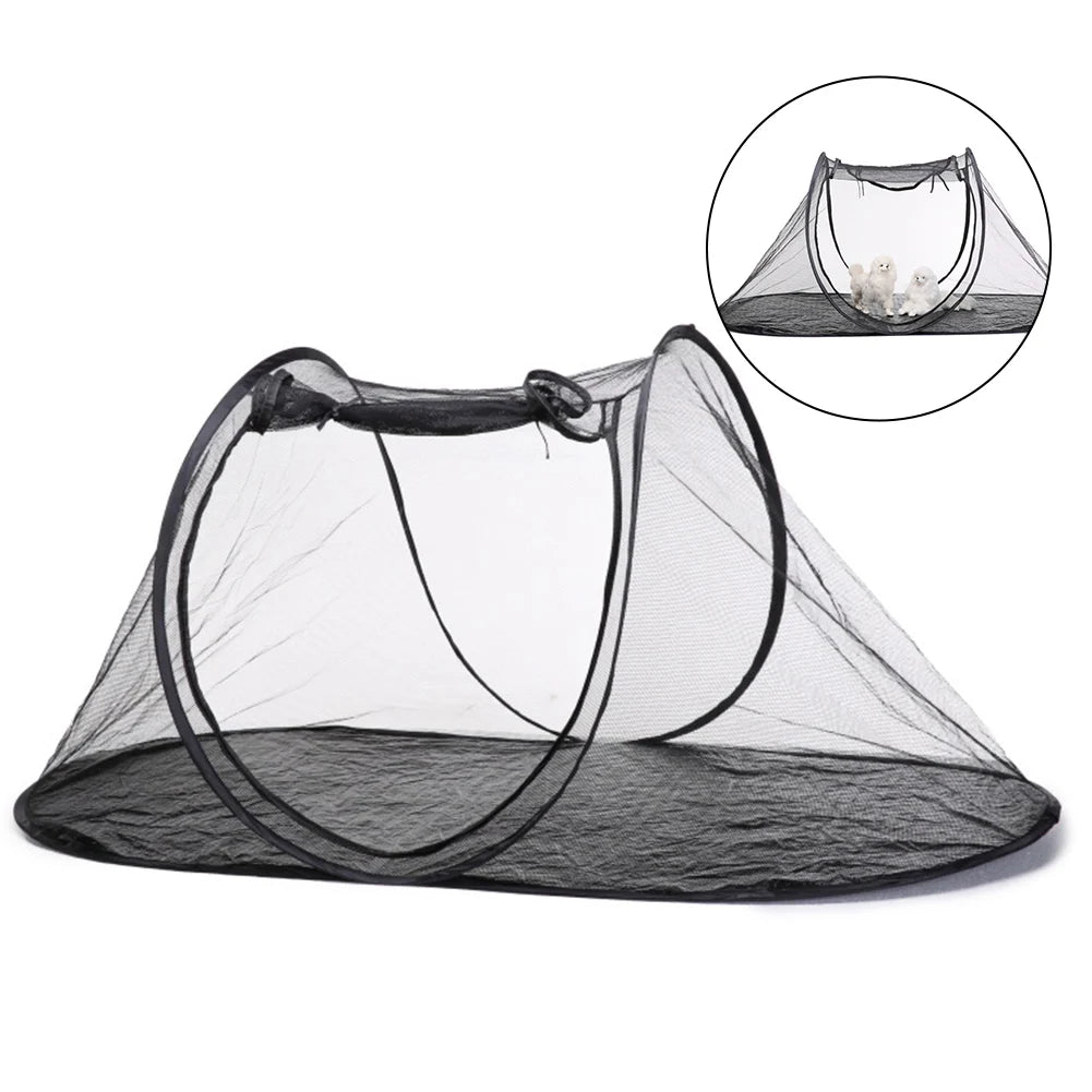 Enclosure Tent for your fur baby / Pet Tent 1 Pc w/ Black Detachable Mesh Cloth