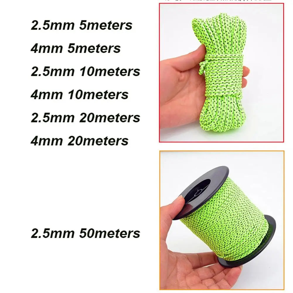 Reflective Tent Nylon Line Cord Rope