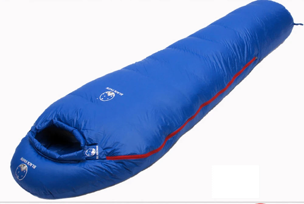 " Goose Down Mummy Sleeping Bag for Winter, with  4 Thickness Options, for Travel & Camping"