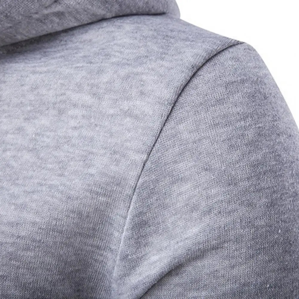 Autumn Men's Slim Fit Hoodie Jacket with Zipper Closure