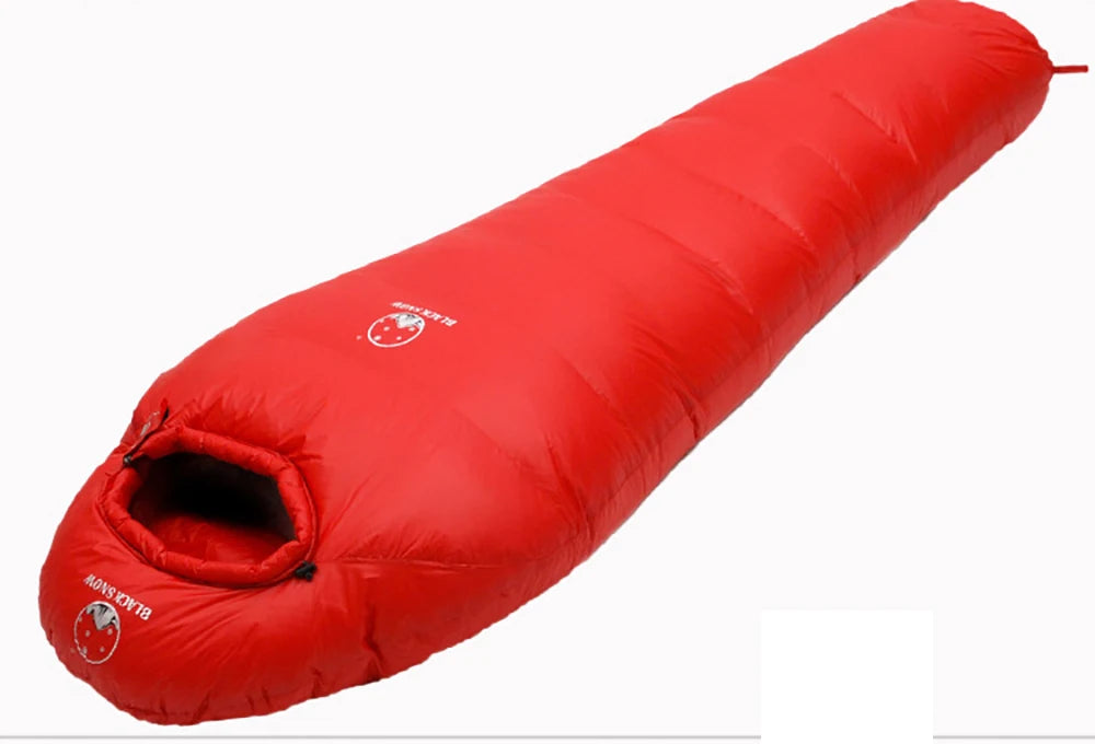 " Goose Down Mummy Sleeping Bag for Winter, with  4 Thickness Options, for Travel & Camping"