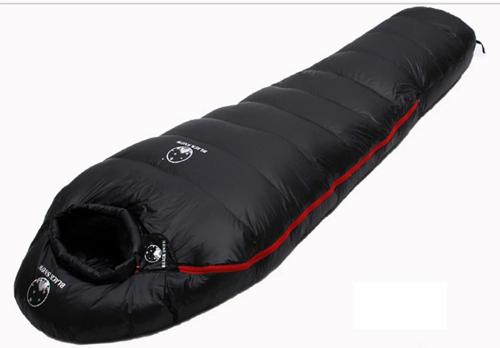 " Goose Down Mummy Sleeping Bag for Winter, with  4 Thickness Options, for Travel & Camping"