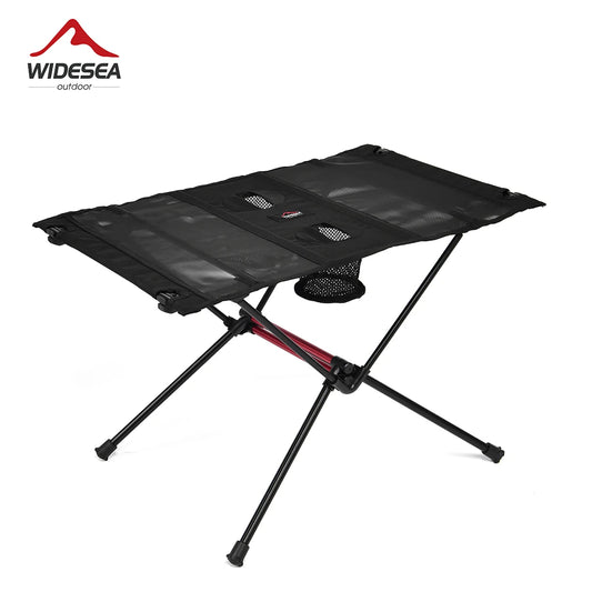 "Widesea Portable Folding Camping Table – Perfect for Outdoor Dining, Travel, Picnics, and Fishing Trips"