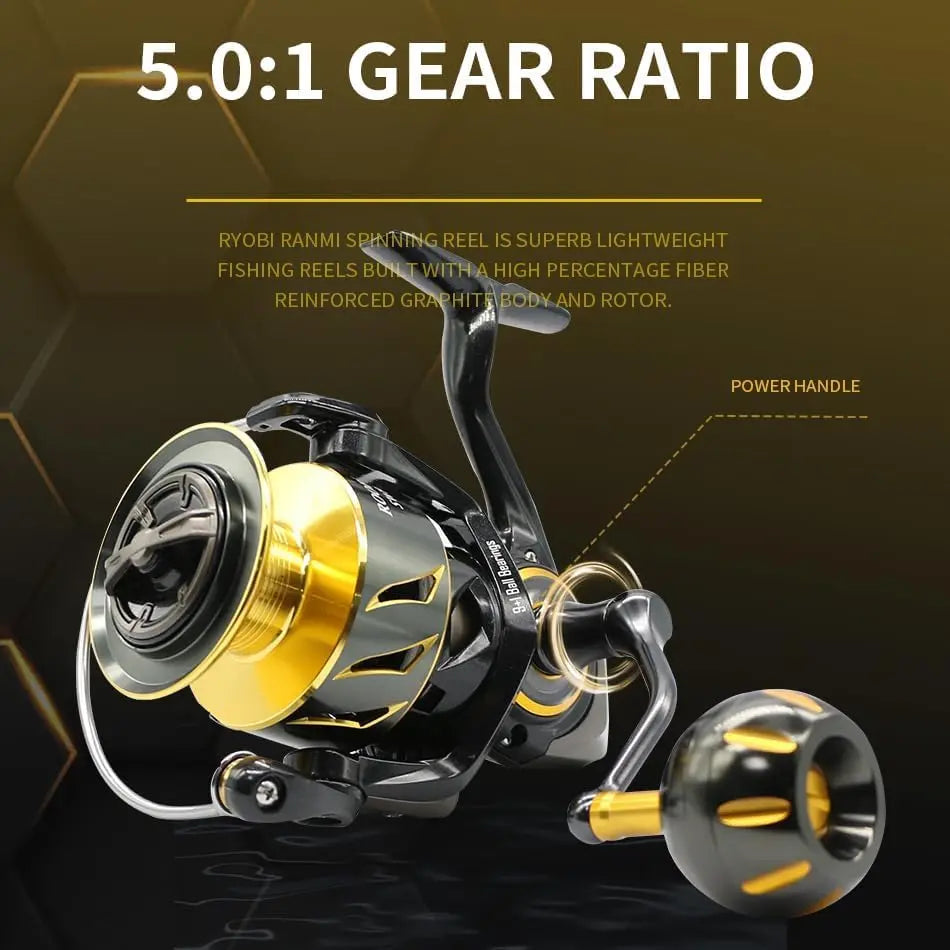 Rooblinos SW Long Shot High End Offshore Reel Full Metal 4000 8000 Series 9 + 1 BB 66LB Max Drag for Pro Saltwater Fishing