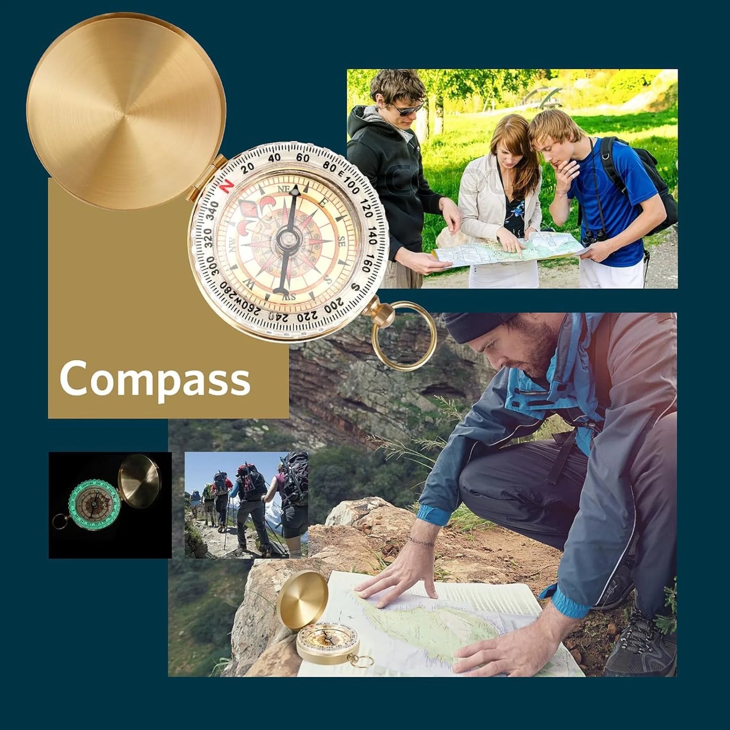 🧭 13-in-1 Survival Gear Kit 🛠️ Tactical Tools for Camping, Hiking & Emergency Use