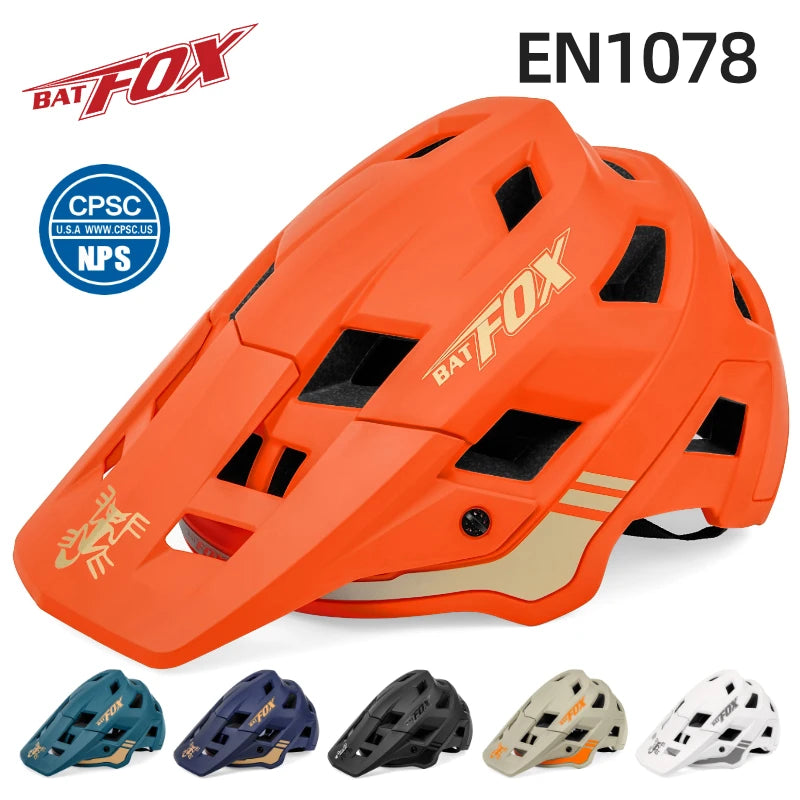 BATFOX Men's MTB Cycling Helmet – Durable, Stylish Protection for Your Ride