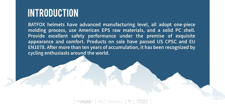 BATFOX Men's MTB Cycling Helmet – Durable, Stylish Protection for Your Ride