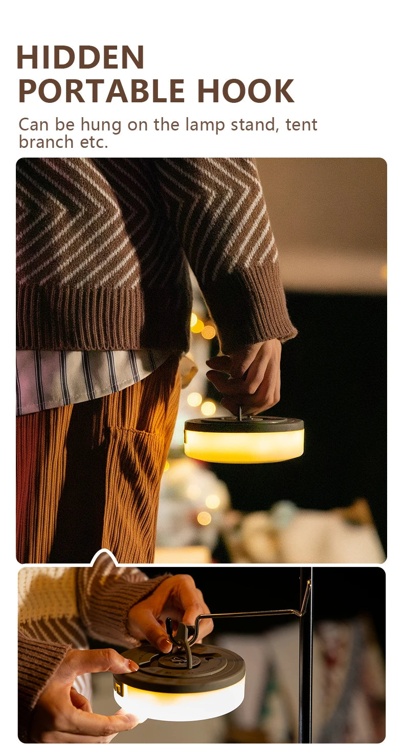 BISINNA Camping String Light USB Charging Lantern 1800mAh