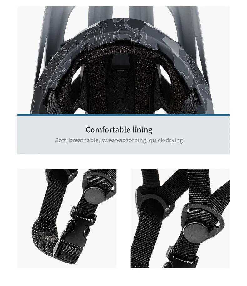 BATFOX Men's MTB Cycling Helmet – Durable, Stylish Protection for Your Ride