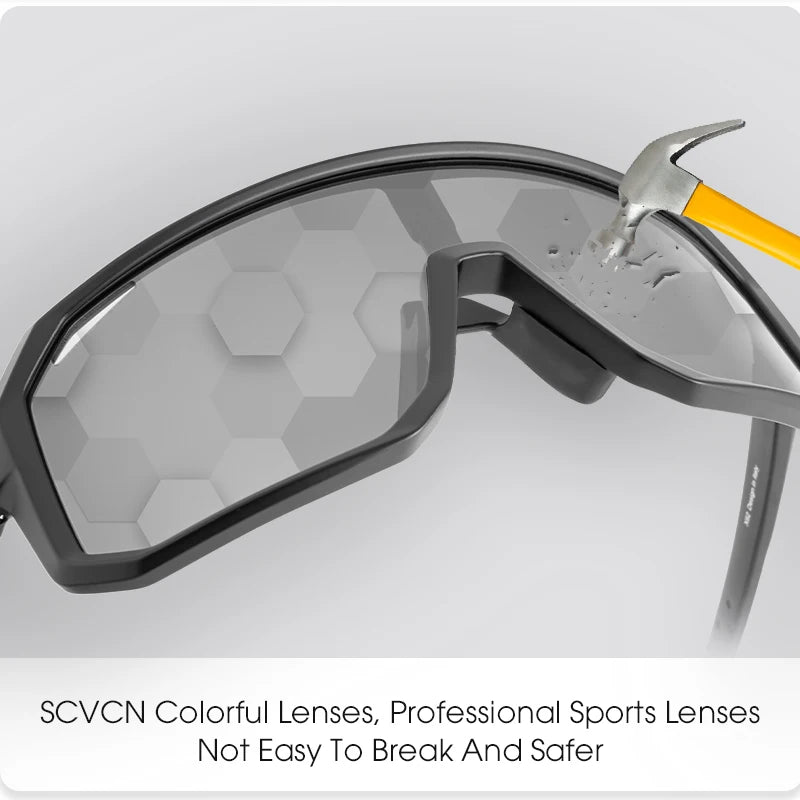 SCVCN Photochromic Cycling Sunglasses