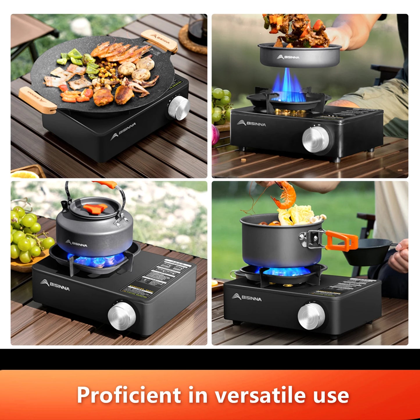 🔥 Tough Flame for Wild Places 5800W BISINNA Camp Stove – Built to Perform Anywhere