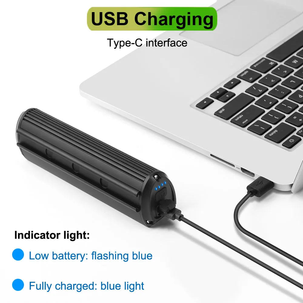 NEWBOLER 6000 Lumen Bike Light – 8000mAh USB Rechargeable Waterproof Front Bicycle Lamp.