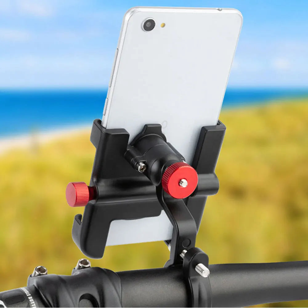 NEWBOLER 360° Rotatable Aluminum Bike Phone Mount – Adjustable, Non-Slip MTB Bicycle Holder