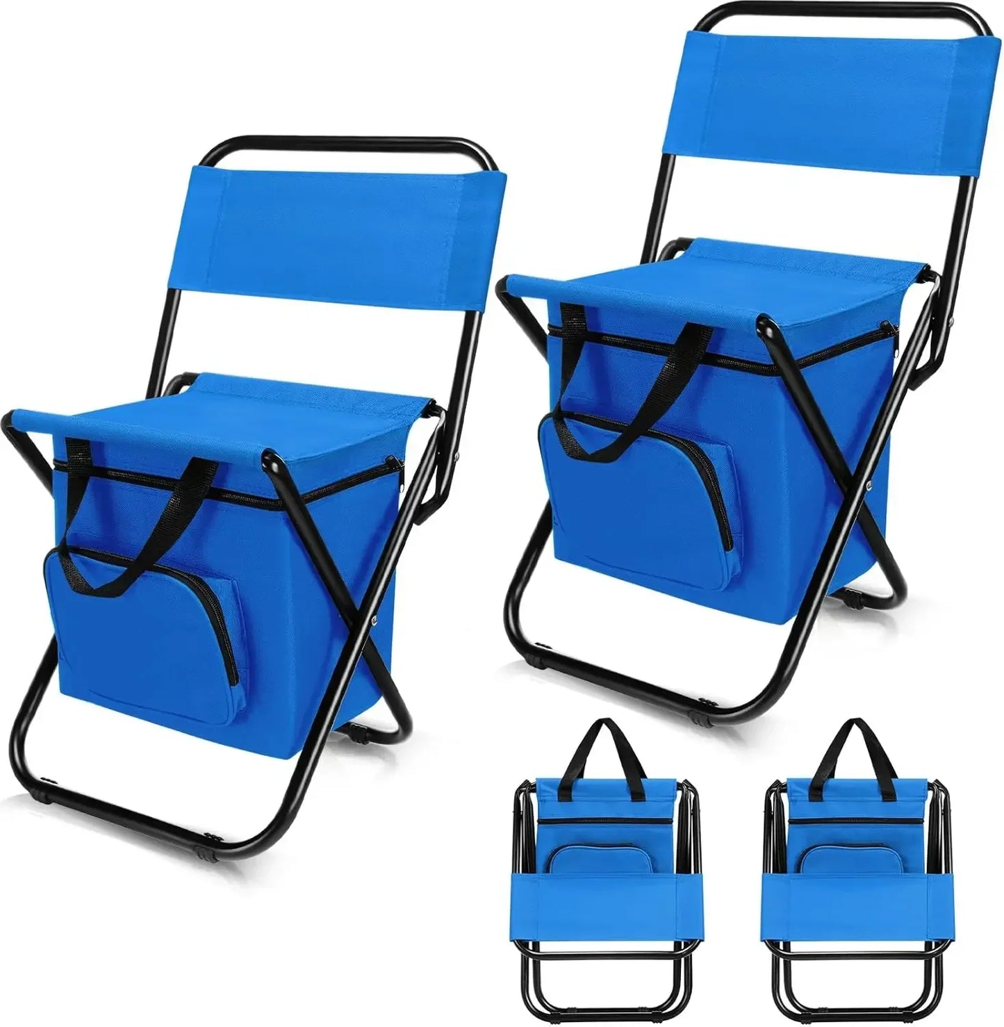 🎣 FISHING STOOL FOLDING CHAIR – COOLER SEAT & BACKREST 🪑