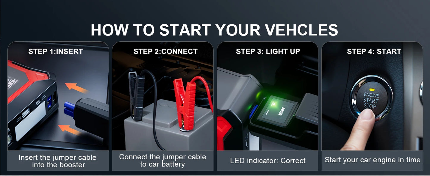 🚗⚡ GOOLOO A3 JUMP STARTER WITH AIR COMPRESSOR 🛞🔋 3000A POWER + 150PSI AUTO-INFLATE