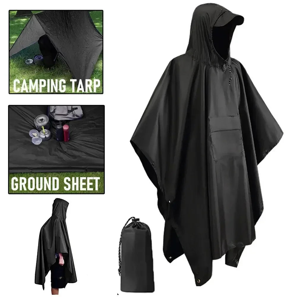 Outdoor Hunting Raincoat Hooded Sleeve