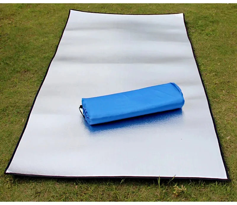 Thermal Camping Mat: Foam, Aluminum Insulation, Reflective Heat Pad