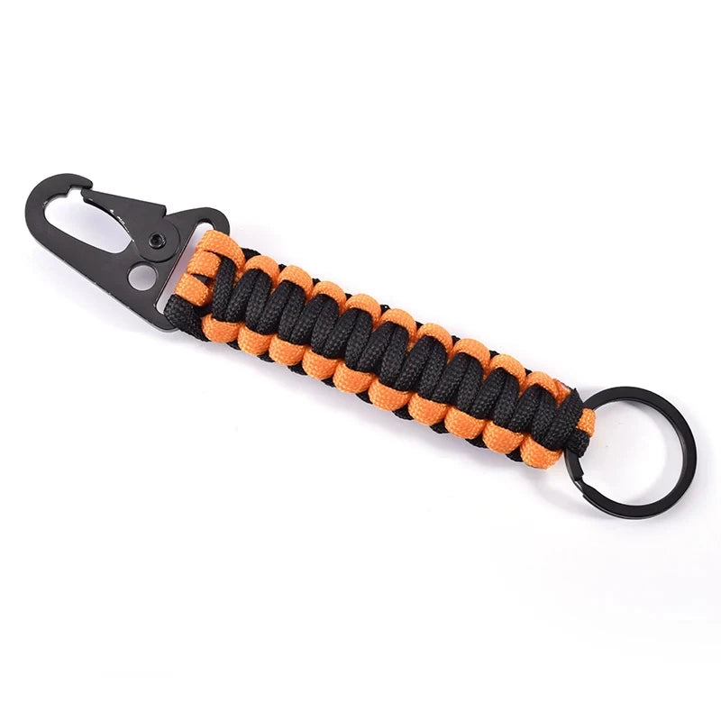 Outdoor Paracord Rope Keychain EDC Survival Kit