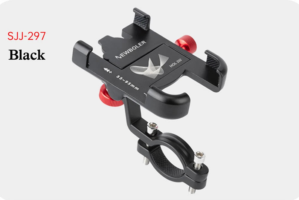 NEWBOLER 360° Rotatable Aluminum Bike Phone Mount – Adjustable, Non-Slip MTB Bicycle Holder