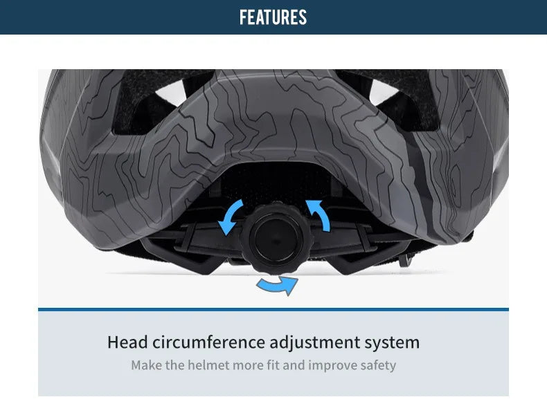 BATFOX Men's MTB Cycling Helmet – Durable, Stylish Protection for Your Ride