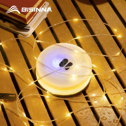 BISINNA Camping String Light USB Charging Lantern 1800mAh