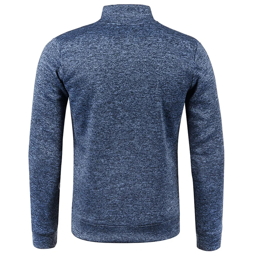 Cozy Men's Half-Zip Turtleneck Pullover – The Perfect Holiday Sweater Gift!