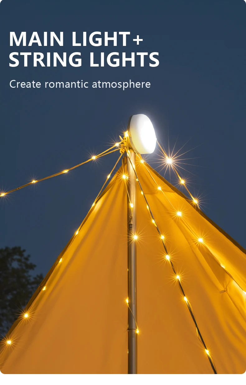 BISINNA Camping String Light USB Charging Lantern 1800mAh