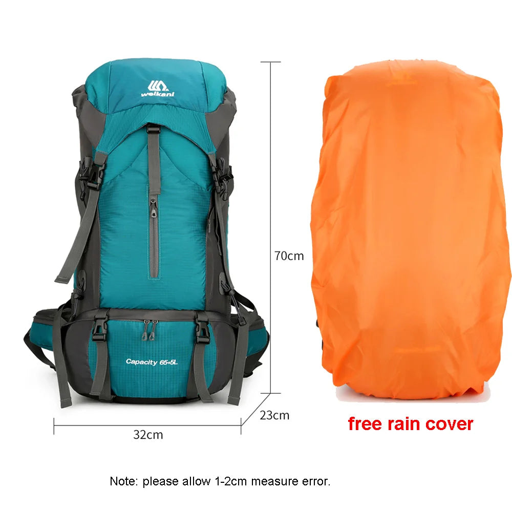 Nylon Camping Travel Bag With Rain Cover