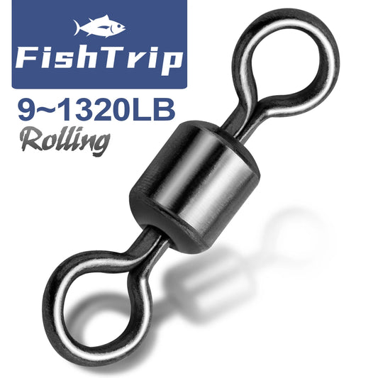 FishTrip Rolling Barrel Swivels