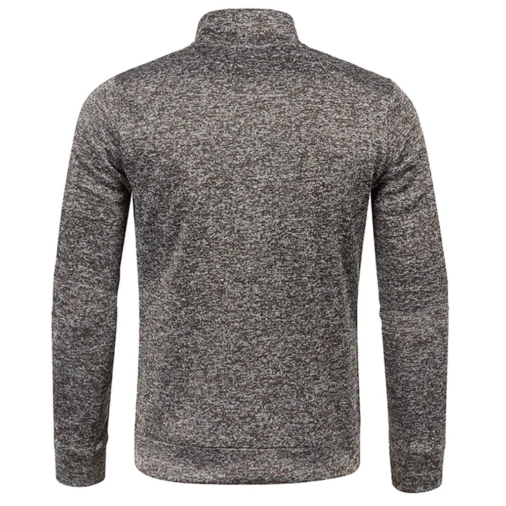 Cozy Men's Half-Zip Turtleneck Pullover – The Perfect Holiday Sweater Gift!