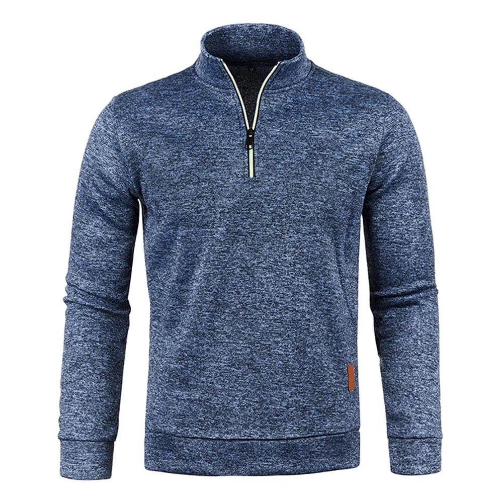 Cozy Men's Half-Zip Turtleneck Pullover – The Perfect Holiday Sweater Gift!