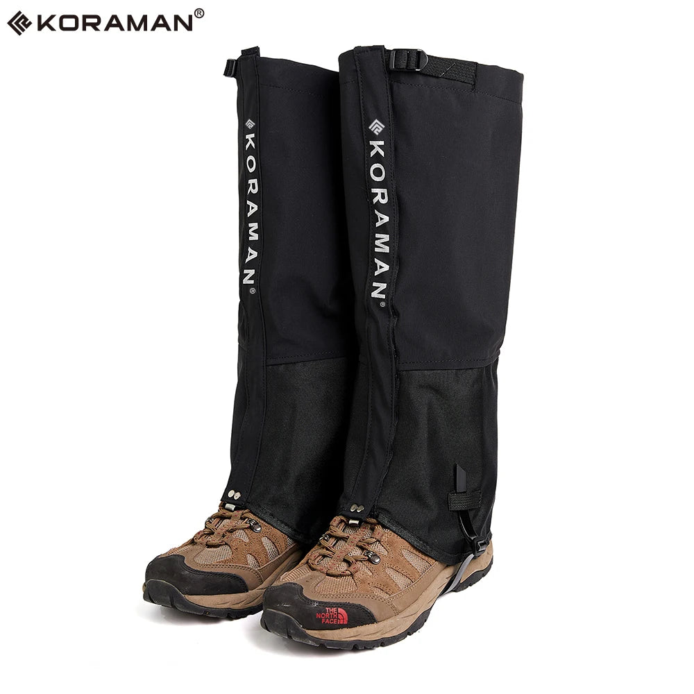 KORAMAN Waterproof Anti-Tear Nylon Leg Gaiters