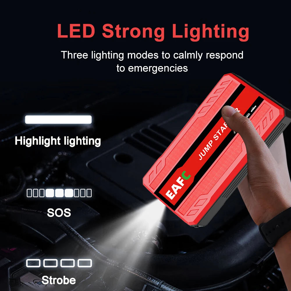 Car Jump Starter Battery Power Bank 600A Portable Emergency Starter Booster 12V Auto Starting Device for Petrol Vehicle Start